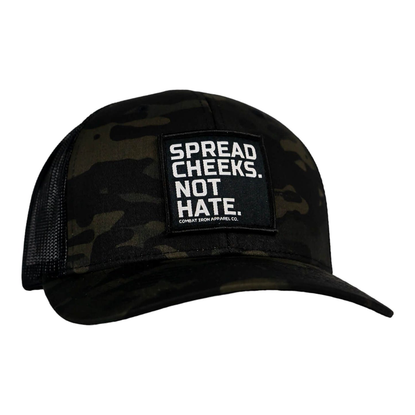 SPREAD CHEEKS. NOT HATE. Patch Snapback