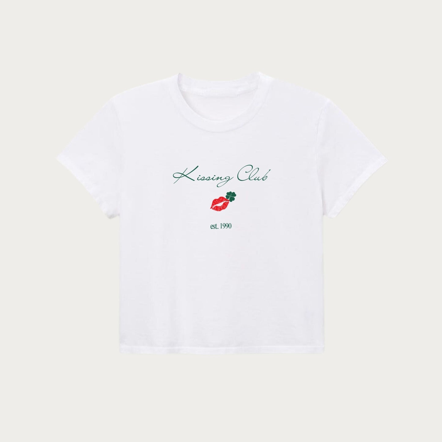 Kissing Club women's Baby Tee