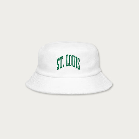 Collegiate terry cloth bucket hat