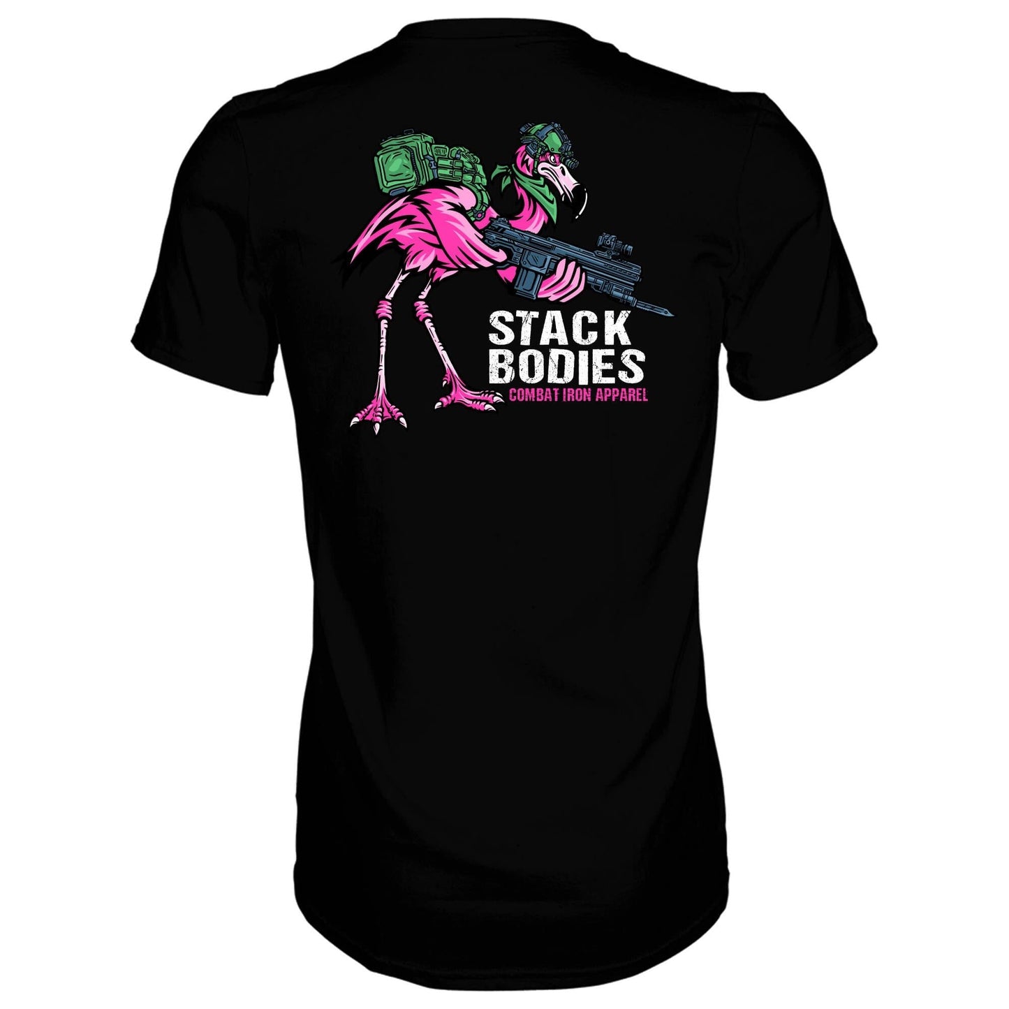 FLAMINGO OPERATOR STACK BODIES MEN'S T-SHIRT