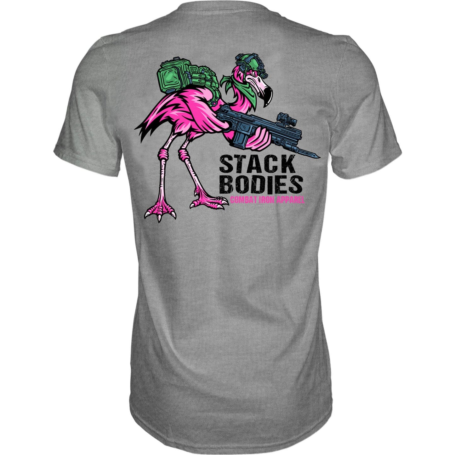 FLAMINGO OPERATOR STACK BODIES MEN'S T-SHIRT