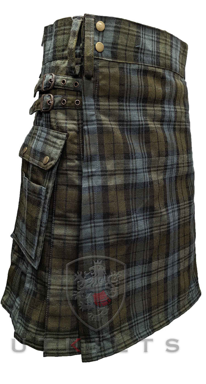 Standard Black Watch Weathered Tartan Utility Kilt