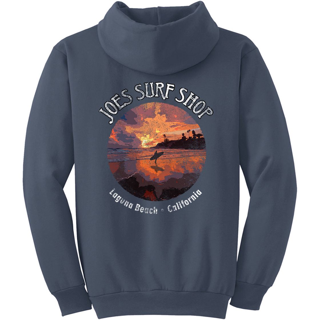 Joe's Surf Shop Sunset Surfer Pullover Surf Hoodie