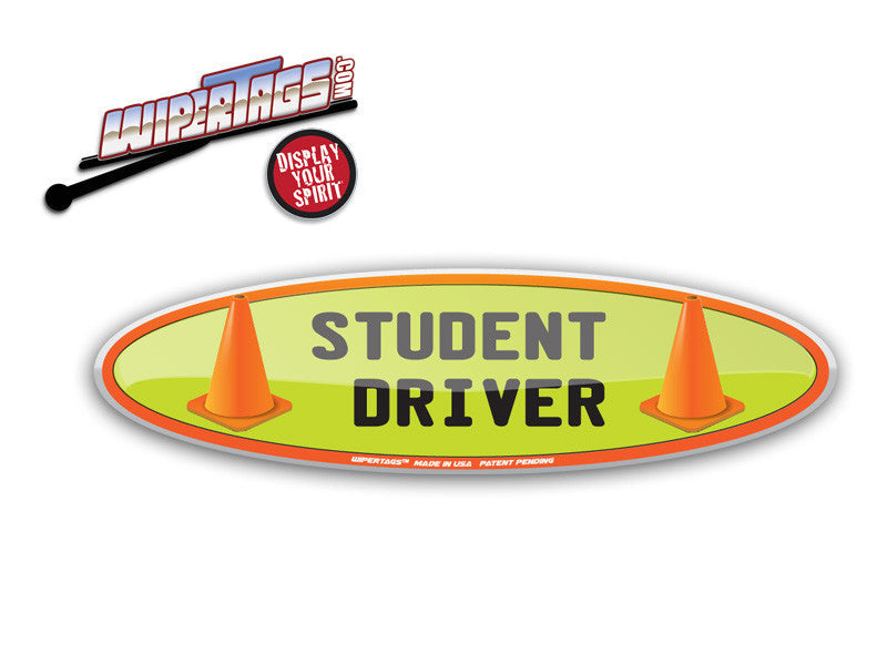 Student Driver Cones WiperTags