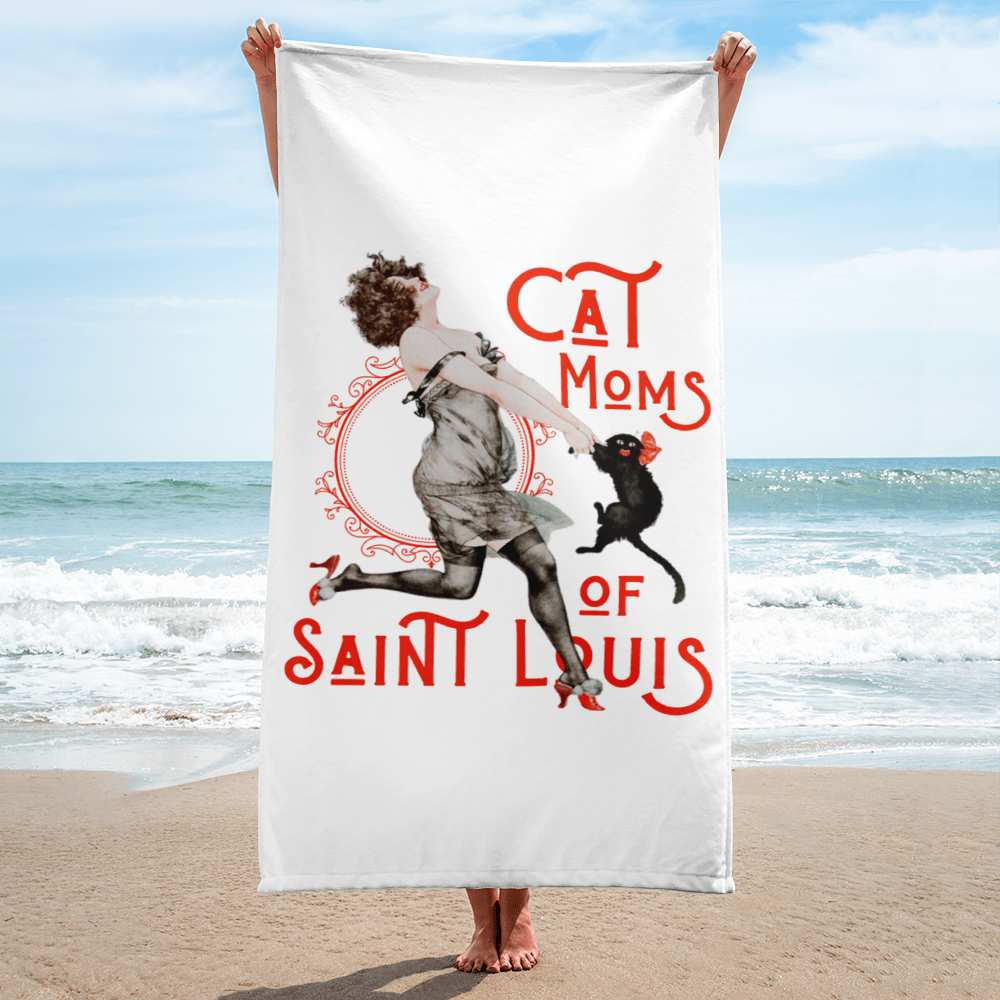 Cat Moms of Saint Louis Towel