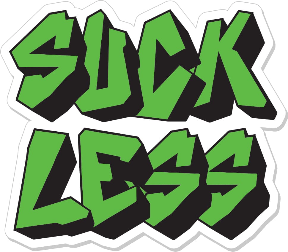 Suck Less - 3" Sticker