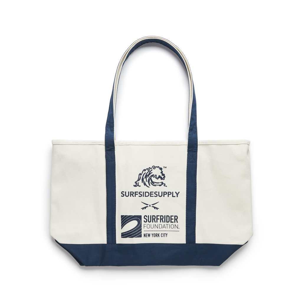 Surfrider Canvas Beach Bag - Natural