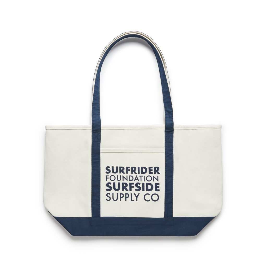 Surfrider Canvas Beach Bag - Natural