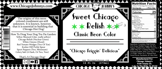 Chicago Hot Dog Relish | Neon Green Sweet Relish