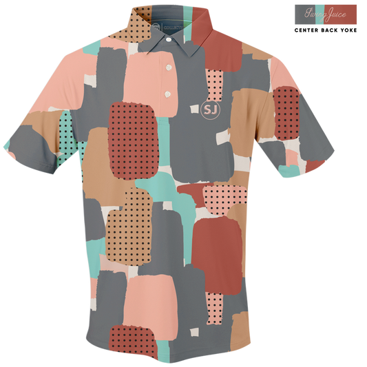 Golf Abstract Camo Men's Polo