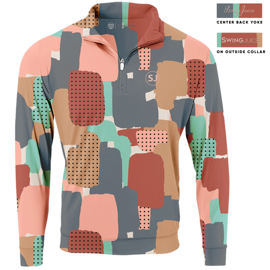 Golf Abstract Camo Men's Quarter Zip