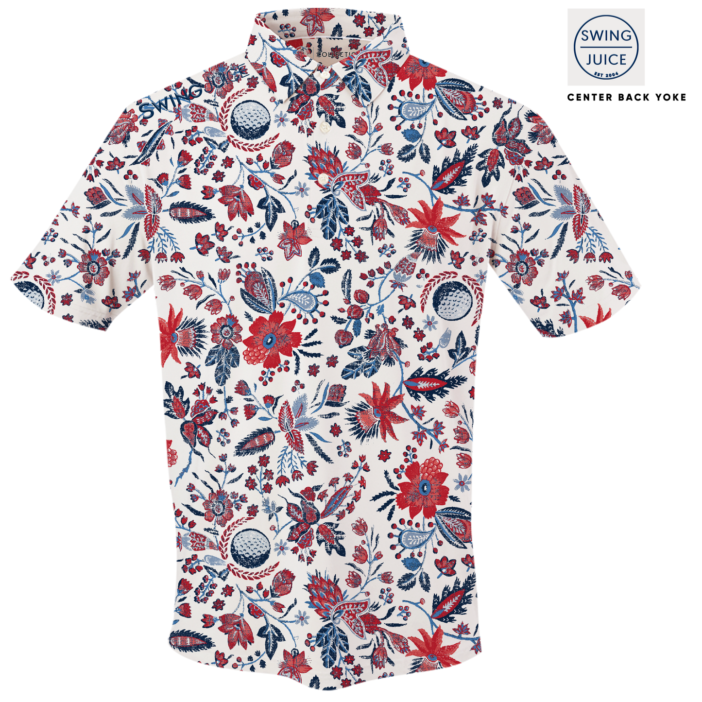 Golf Americana Floral Men's Polo