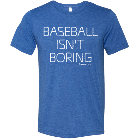 Official Baseball Isn't Boring Unisex T-Shirt Royal Blue