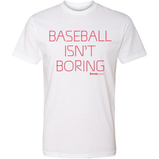 Baseball Official Baseball Isn't Boring Unisex T-Shirt White