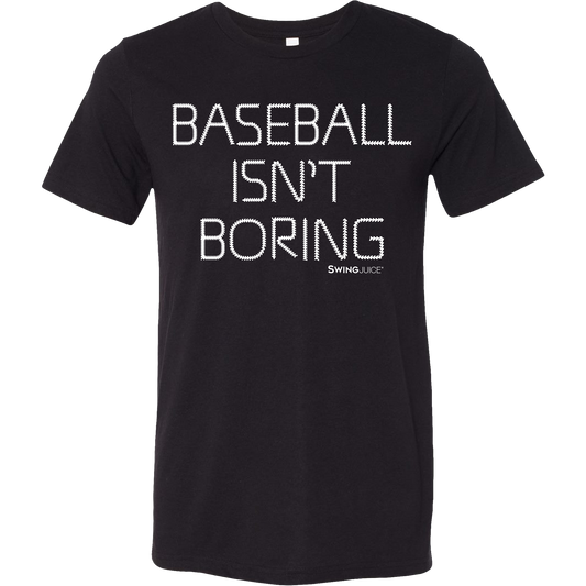 Baseball Official Baseball Isn't Boring Unisex T-Shirt Black