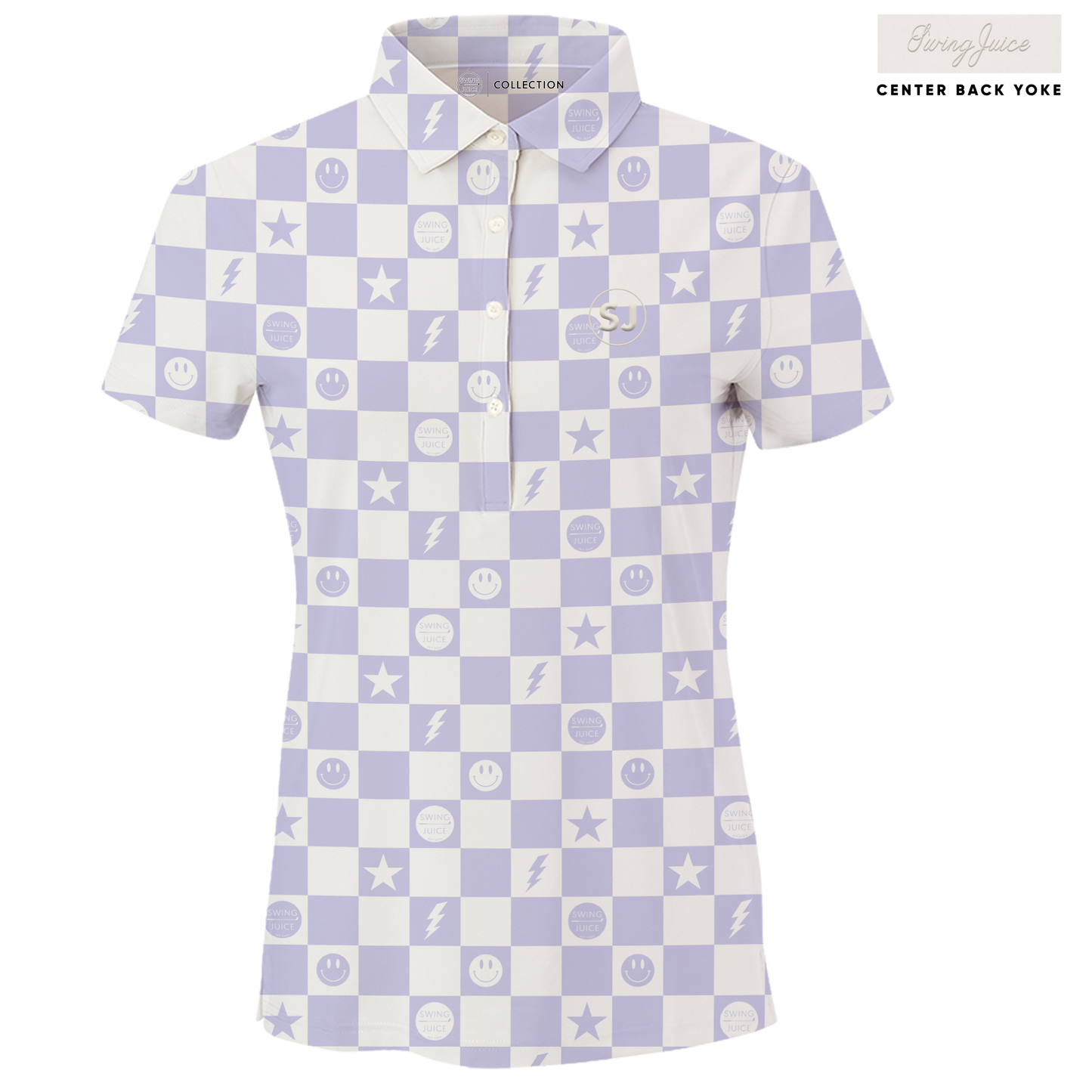 Golf Smile Face Women's Polo