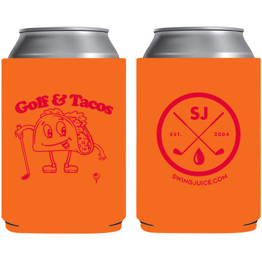 Golf & Tacos Koozie Orange O/S