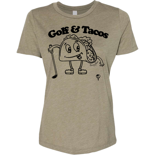 Golf & Tacos Women's T-Shirt Military Green