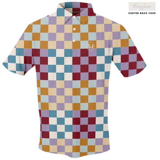 Golf Multi Checker Men's Polo