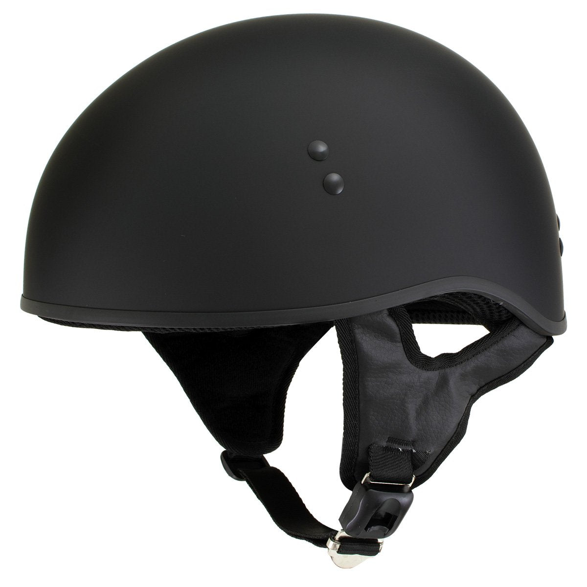 Hot Leathers T68 'The O.G.' Flat Black DOT Helmet with MP7922FMSET Heated Balaclava Bundle