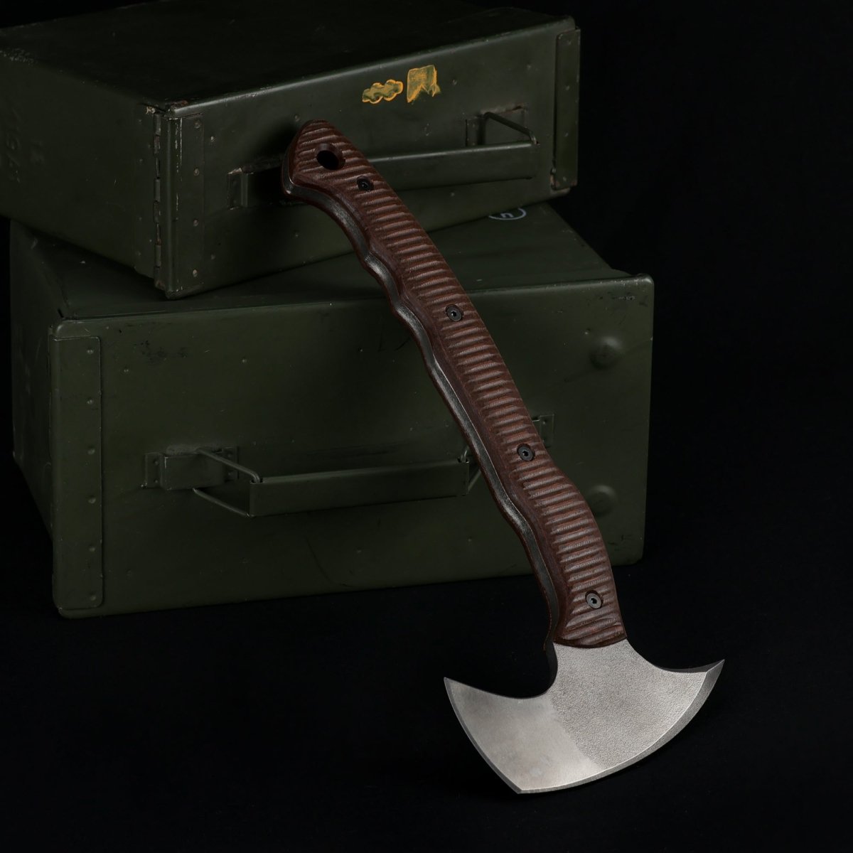 Tactical tomahawk with blade and spike 13.77" - polymer composite handle