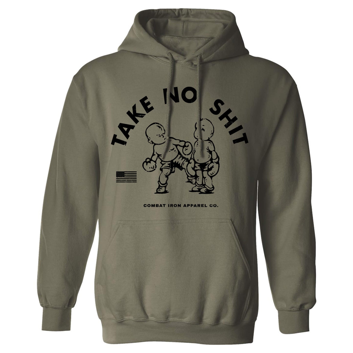 TAKE NO SHIT MEN'S FLEECE LINED HOODIE