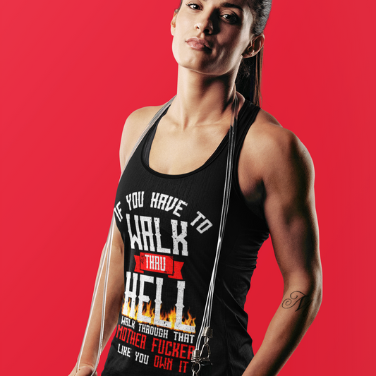 Womens Recovery Tank | Inspiring Sobriety |  Walk Thru Hell