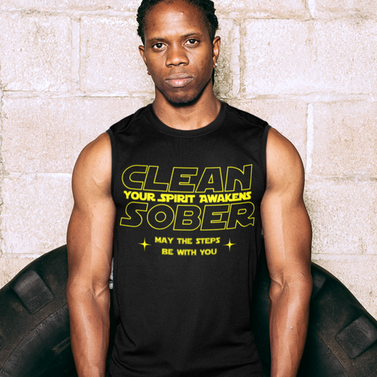 Mens Recovery Tank | Inspiring Sobriety |  Clean Sober Your Spirit Awakens