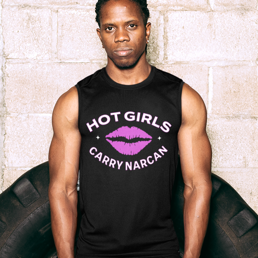 Mens Recovery Tank | Inspiring Sobriety | Hot Girls Carry Narcan