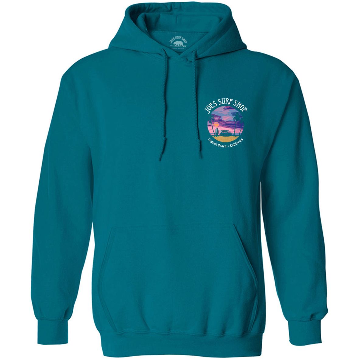 Joe's Surf Shop Wagon Silhouette Pullover Surf Hoodie