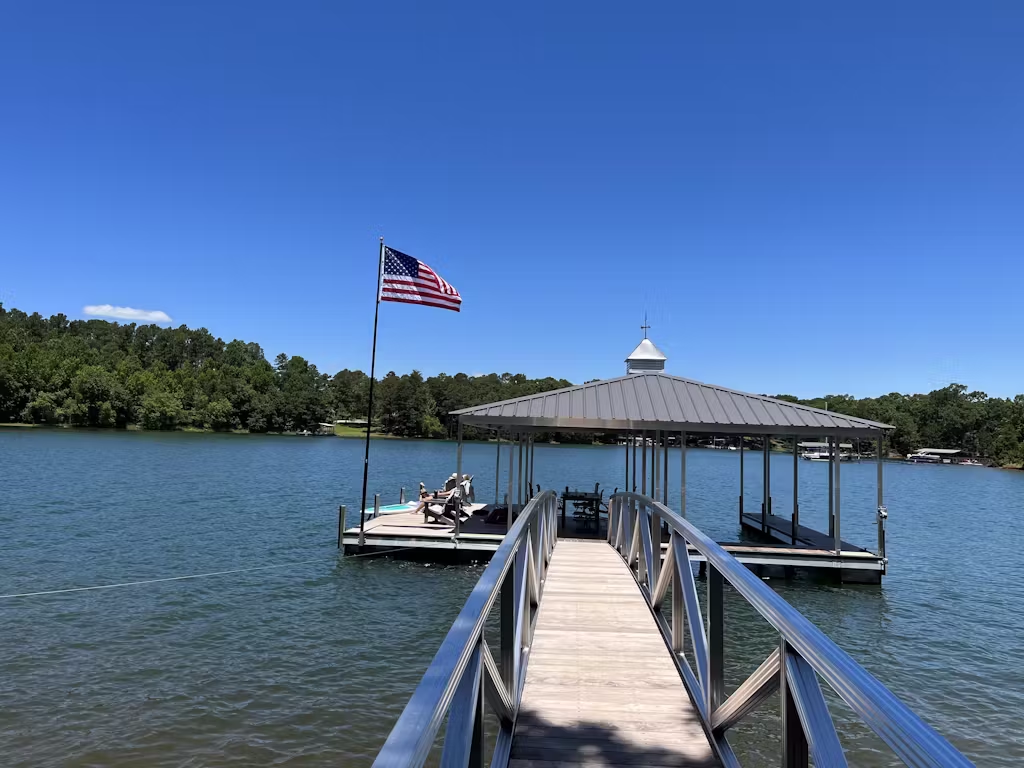 Flagpole Side Mount For - Wood Deck, Retaining Wall - Side Wall - Boat Dock