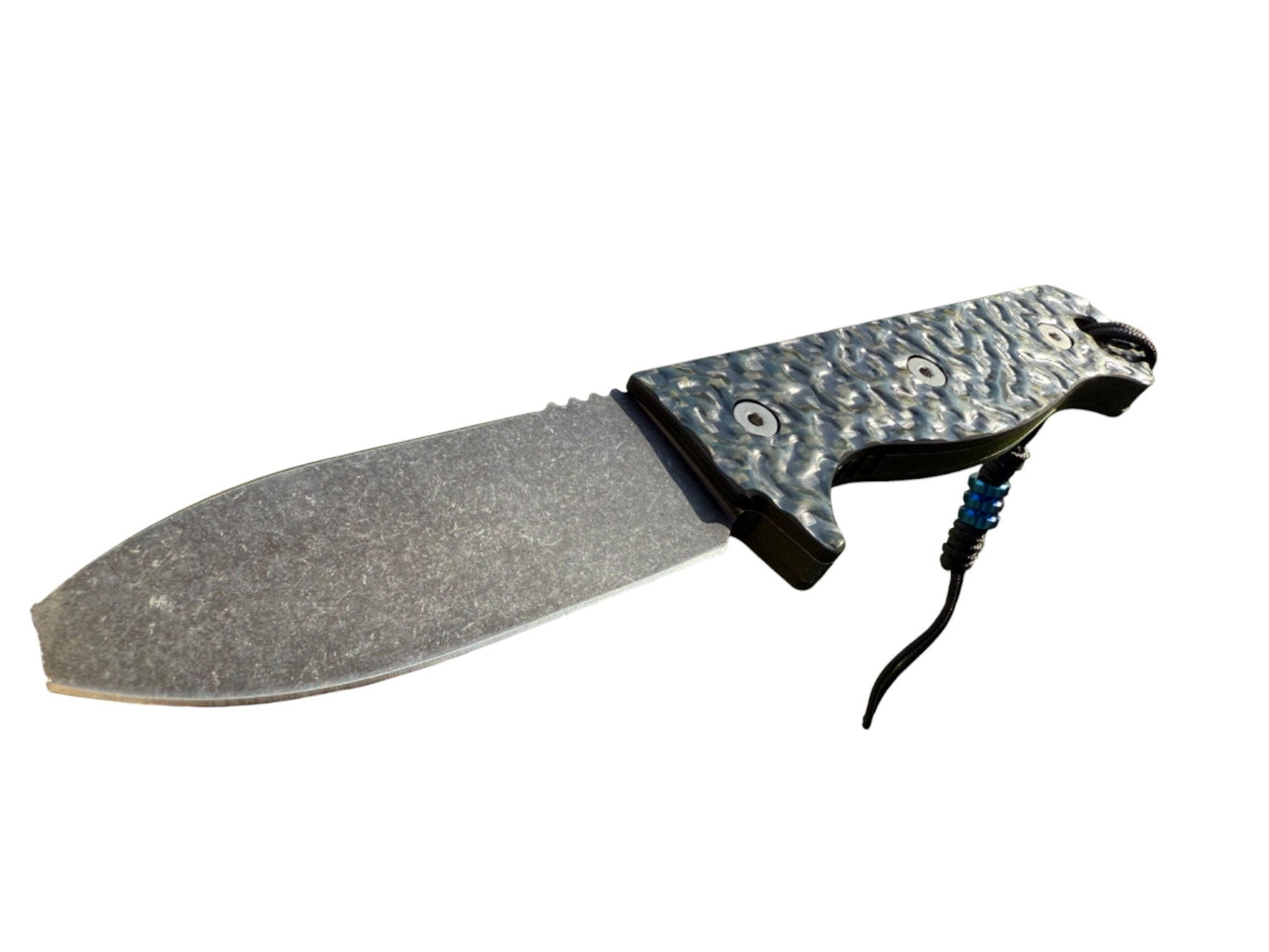 R4A - Ready 4 Action Knife / D2 Fixed Blade ( Contour-Tex Carbon Fiber Scales )