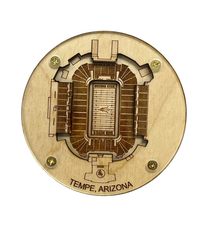 Tempe, Arizona Coaster Art (Sun Devil Stadium)