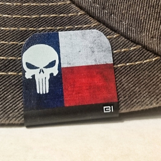 Hat clip Brim-it Texas Flag Punisher