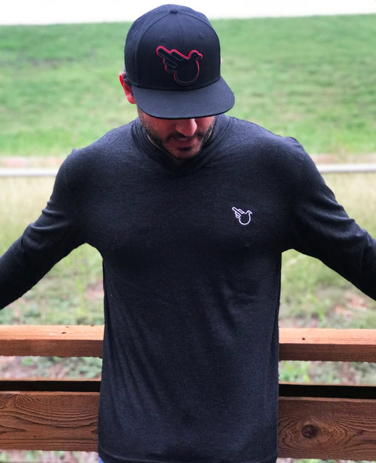 The Bowman Hooded Long Sleeve (Black)