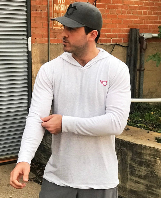 The Bowman Hooded Long Sleeve (White)