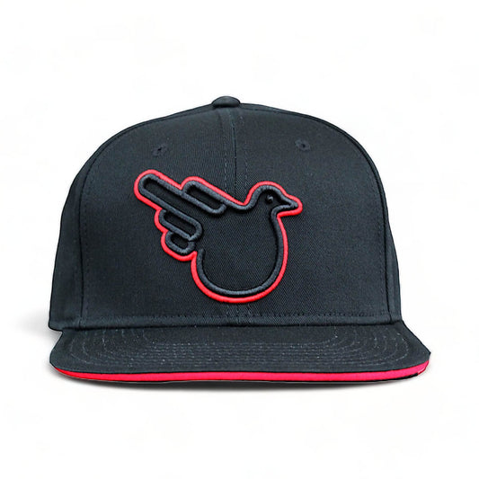 The Jimothy Red and Black Flat Brim Hat