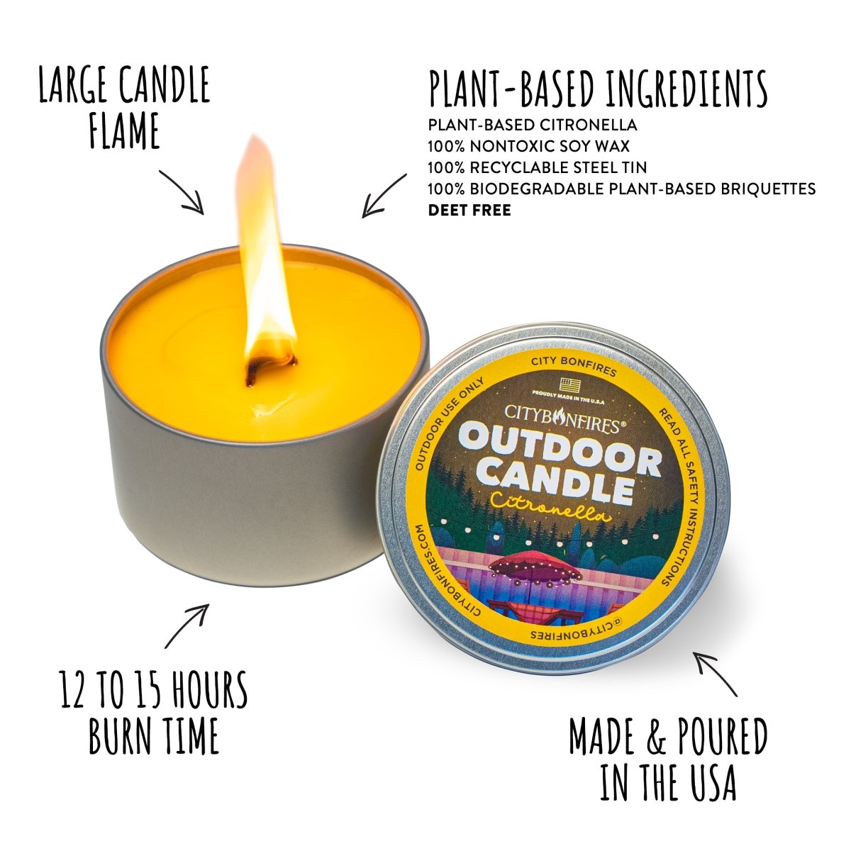 The Outdoor Candle - Citronella