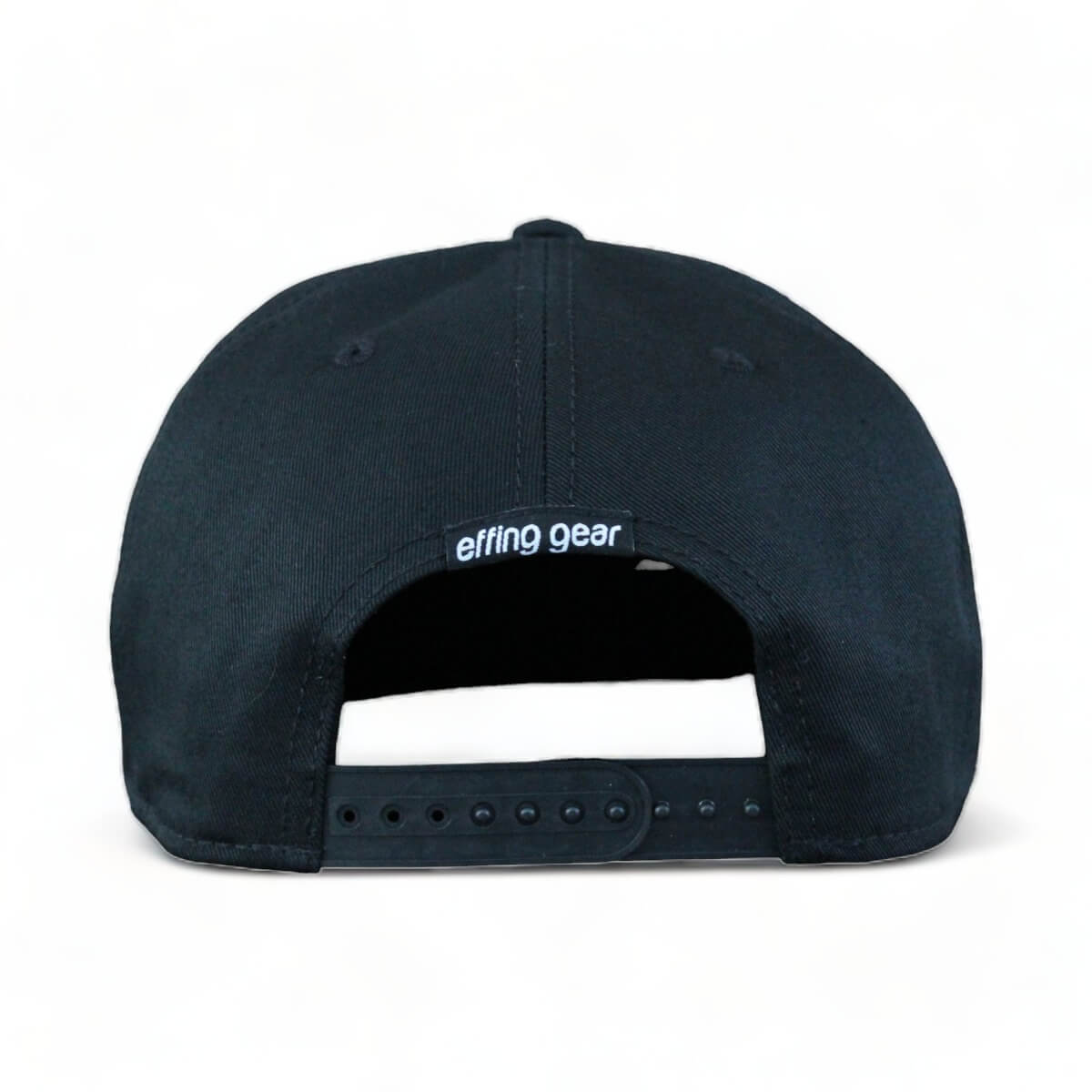 The Snowbird Black and White Flat Bill SnapBack