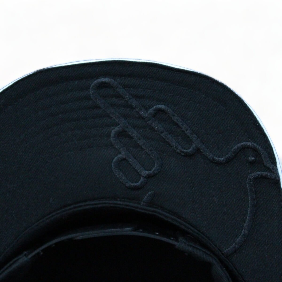 The Snowbird Black and White Flat Bill SnapBack