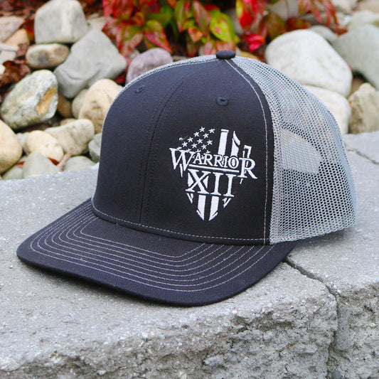 The Warrior Snapback Hat (Black/Charcoal)