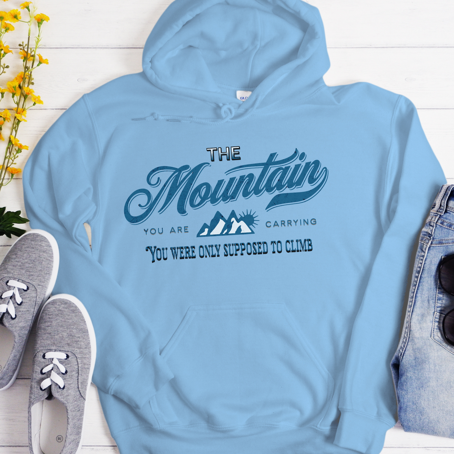 Recovery Unisex Hoodie | Inspiring Sobriety | The Mountains You are Carrying