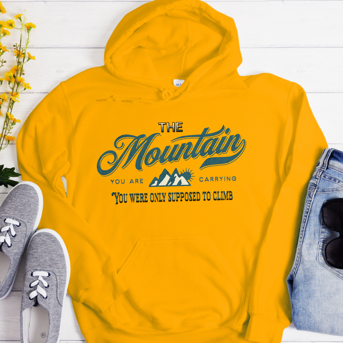 Recovery Unisex Hoodie | Inspiring Sobriety | The Mountains You are Carrying