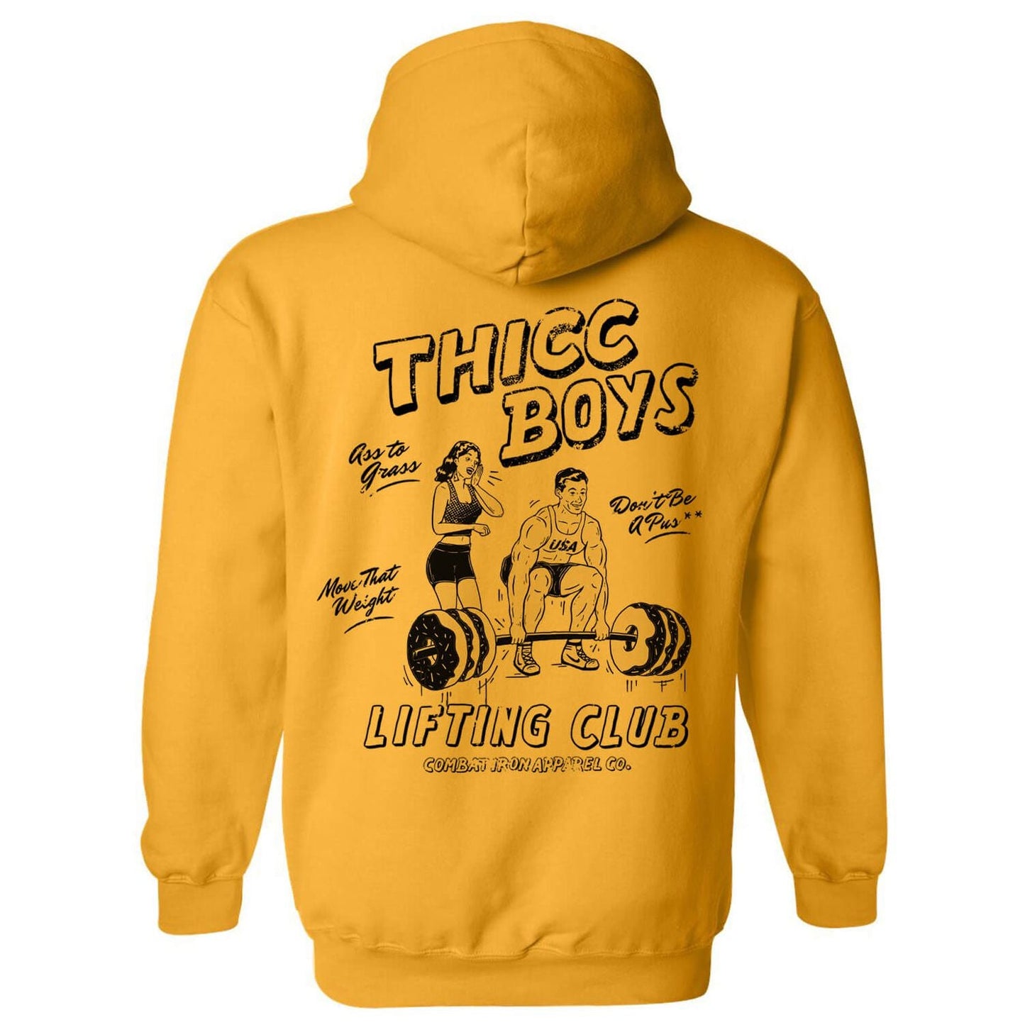 THICC BOYS LIFTING CLUB MEN'S FLEECE LINED HOODIE