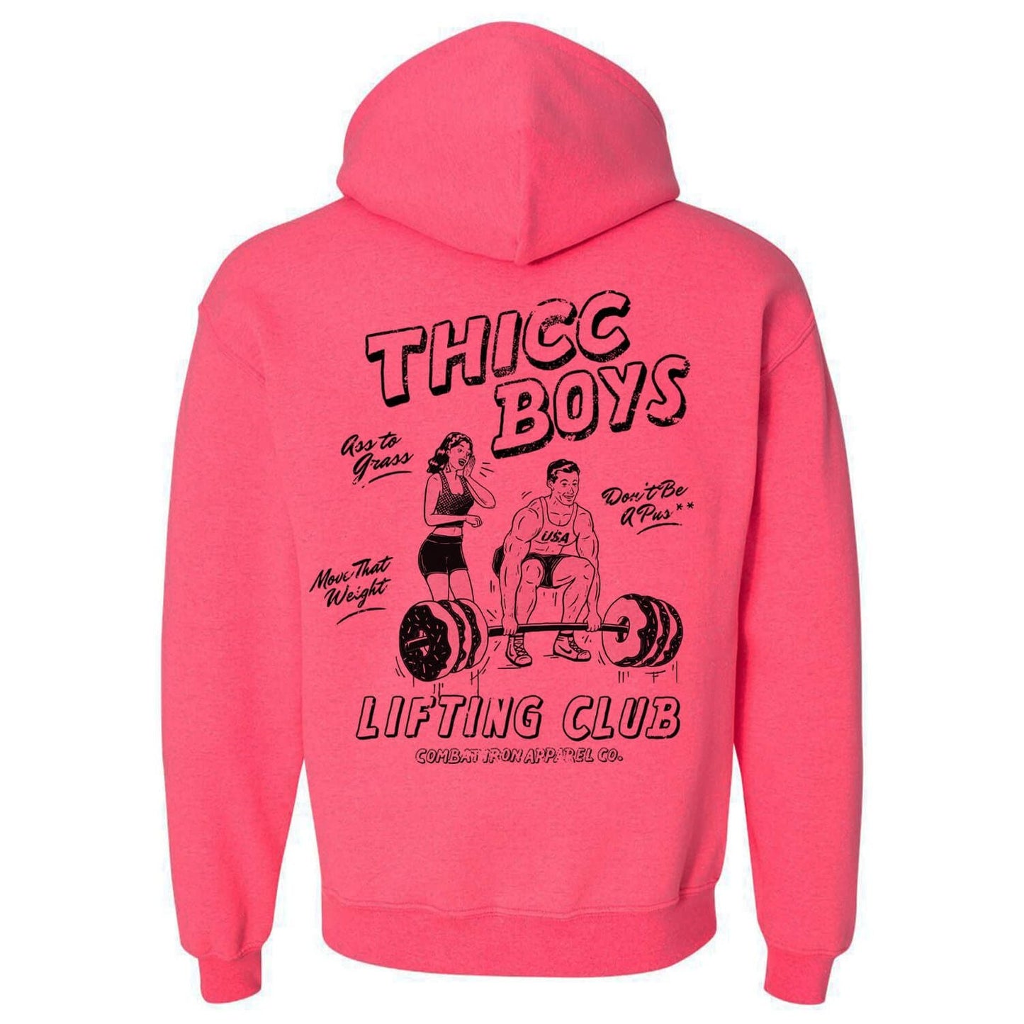 THICC BOYS LIFTING CLUB MEN'S FLEECE LINED HOODIE