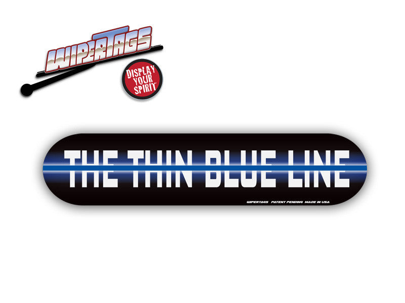 Thin Blue Line *Reflective* WiperTags