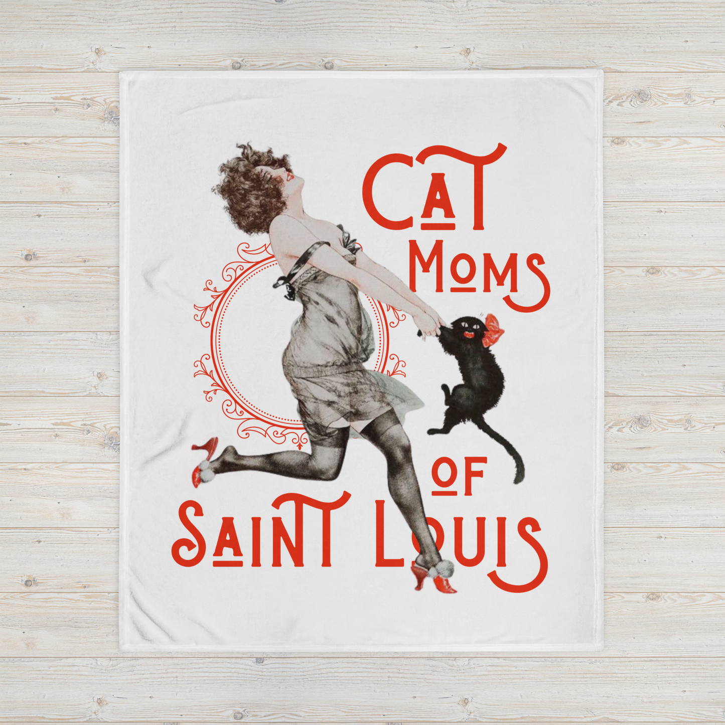 Cat Moms of Saint Louis Blanket