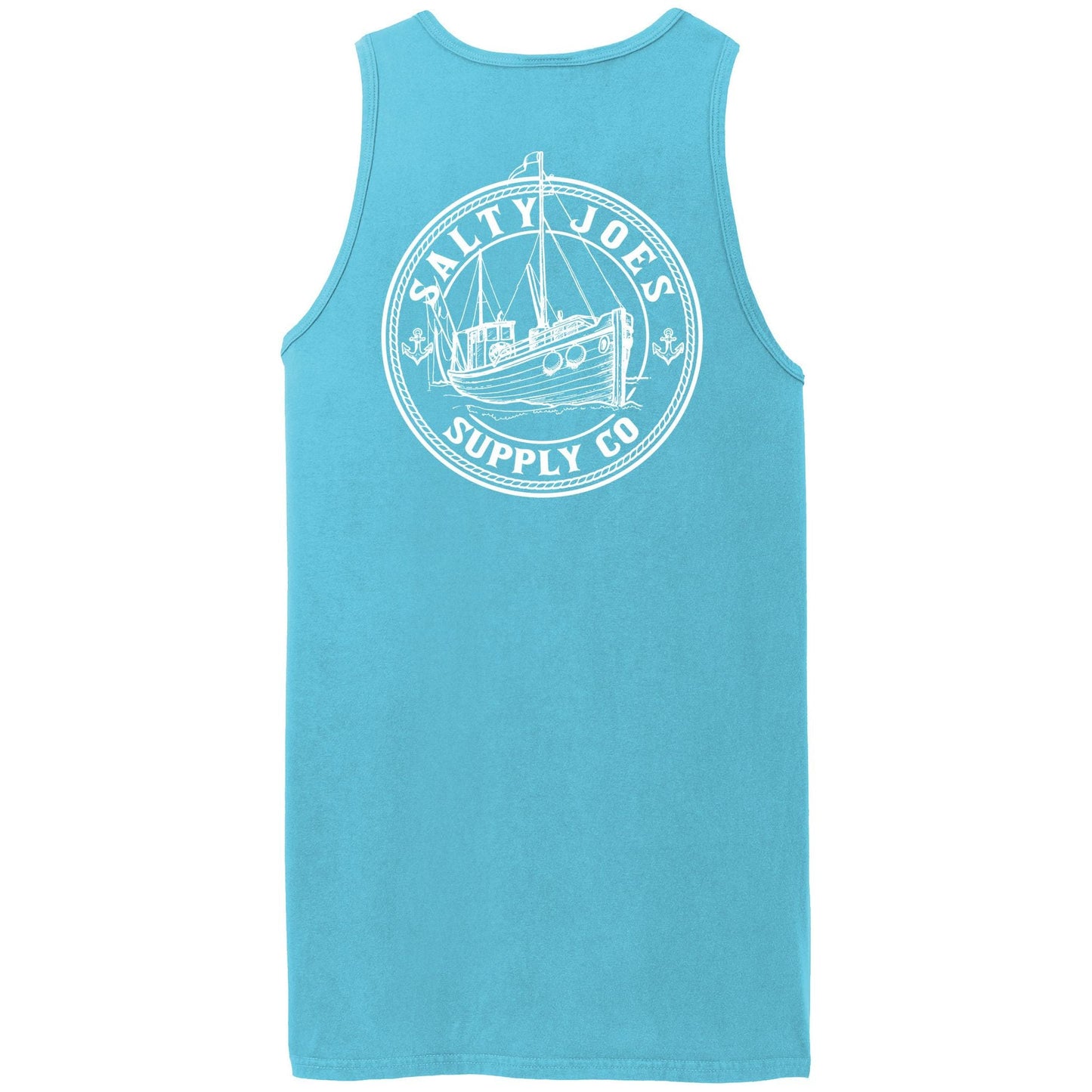 Salty Joe's Fishing Trawler Beach Wash® Garment-Dyed Tank Top