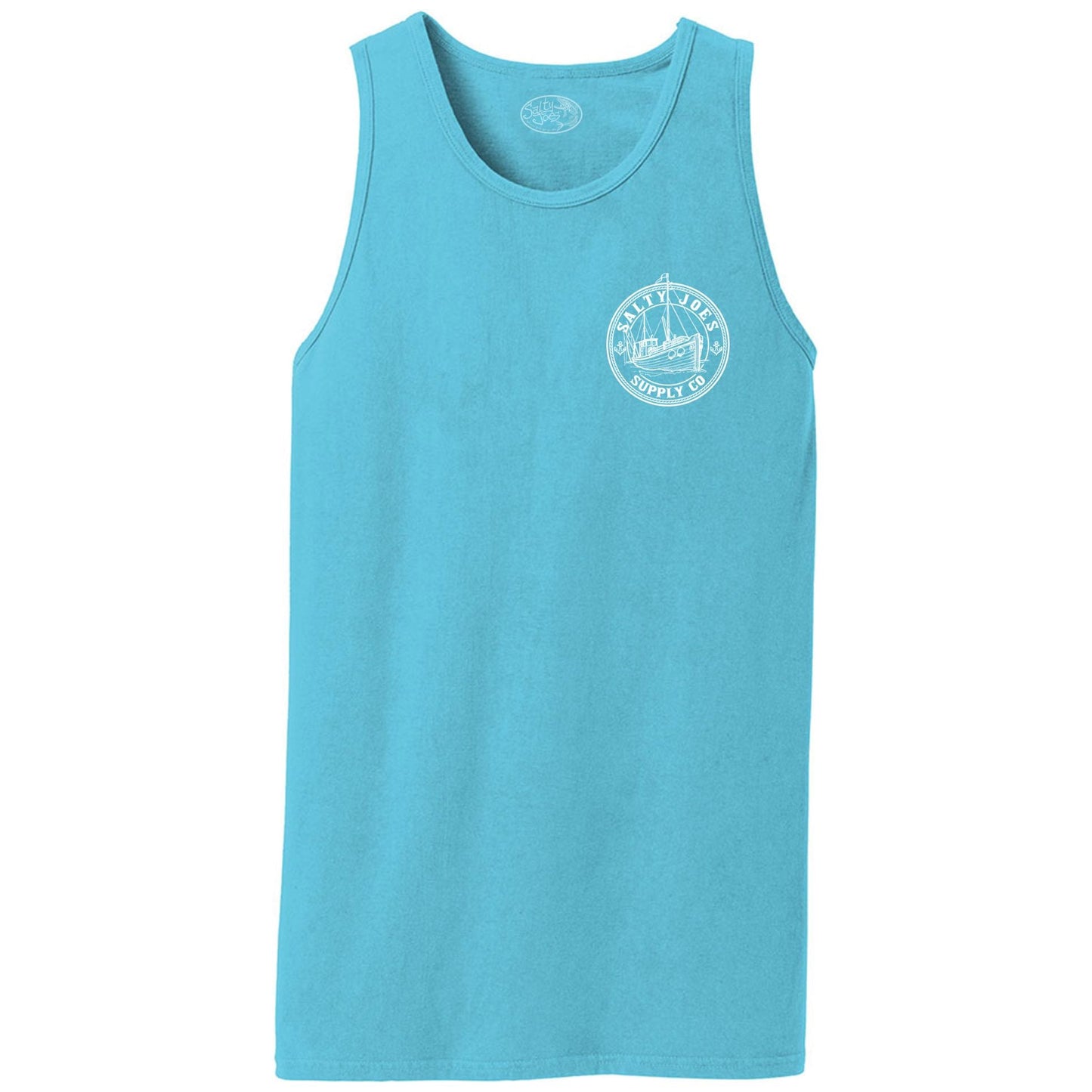 Salty Joe's Fishing Trawler Beach Wash® Garment-Dyed Tank Top