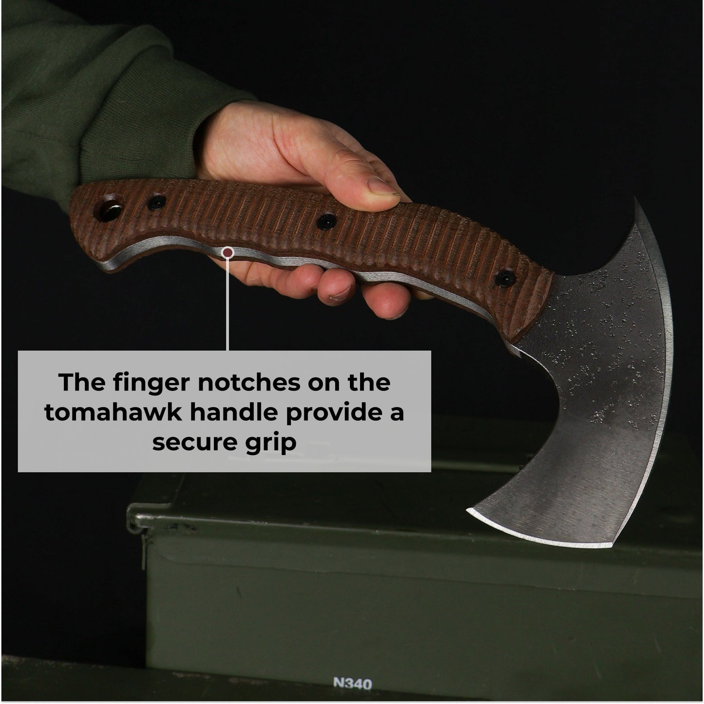 Compact tactical tomahawk with blade and polymer composite handle